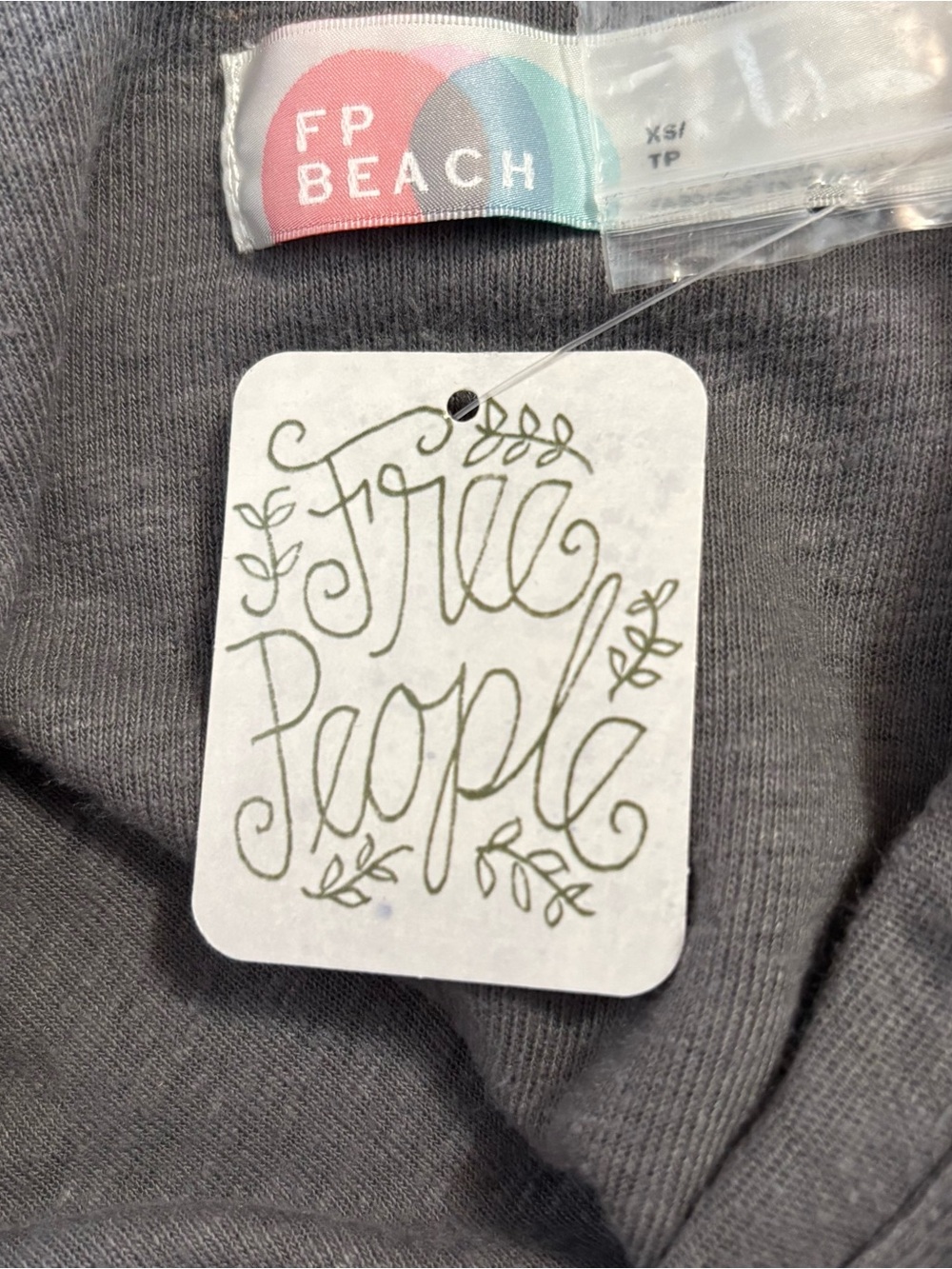 Free People Beach XS Promenade Mini Shirt Dress Tunic Button Front Linen Blend - Picture 5 of 10